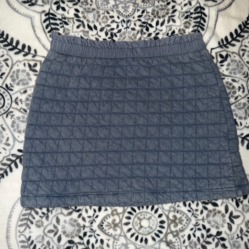 Wonder Nation Blue Quilted Mini Skirt